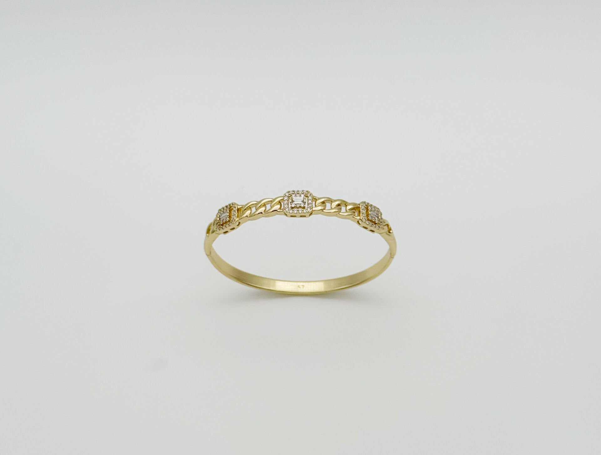 14K Gold Plated Chain Beam Kelepçe