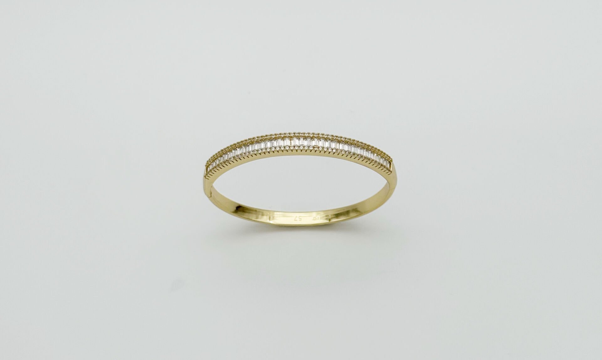 14K Gold Plated Linear Luxe Kelepçe