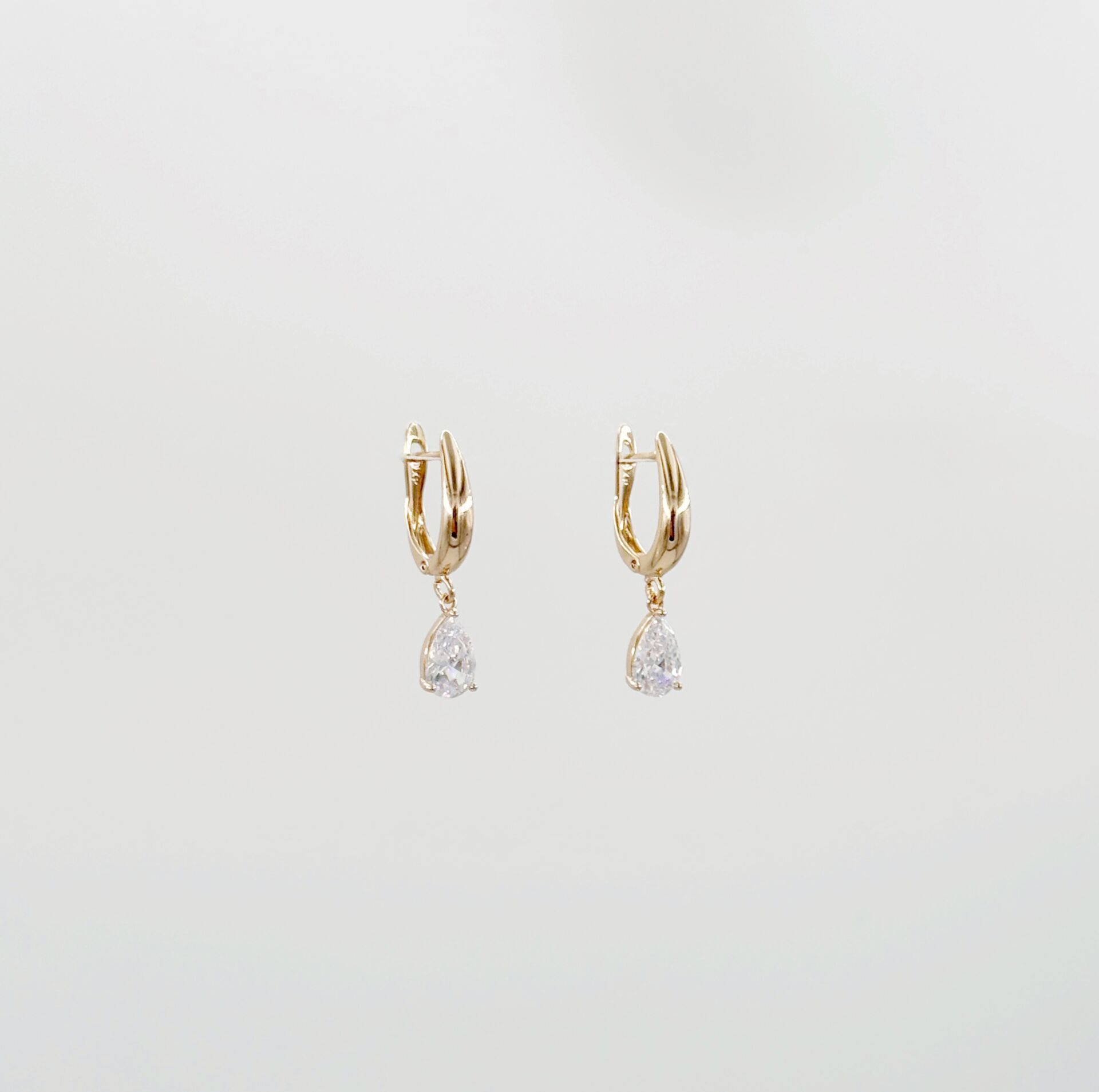 18K Rose Gold Plated Mini Baisse Drop Küpe