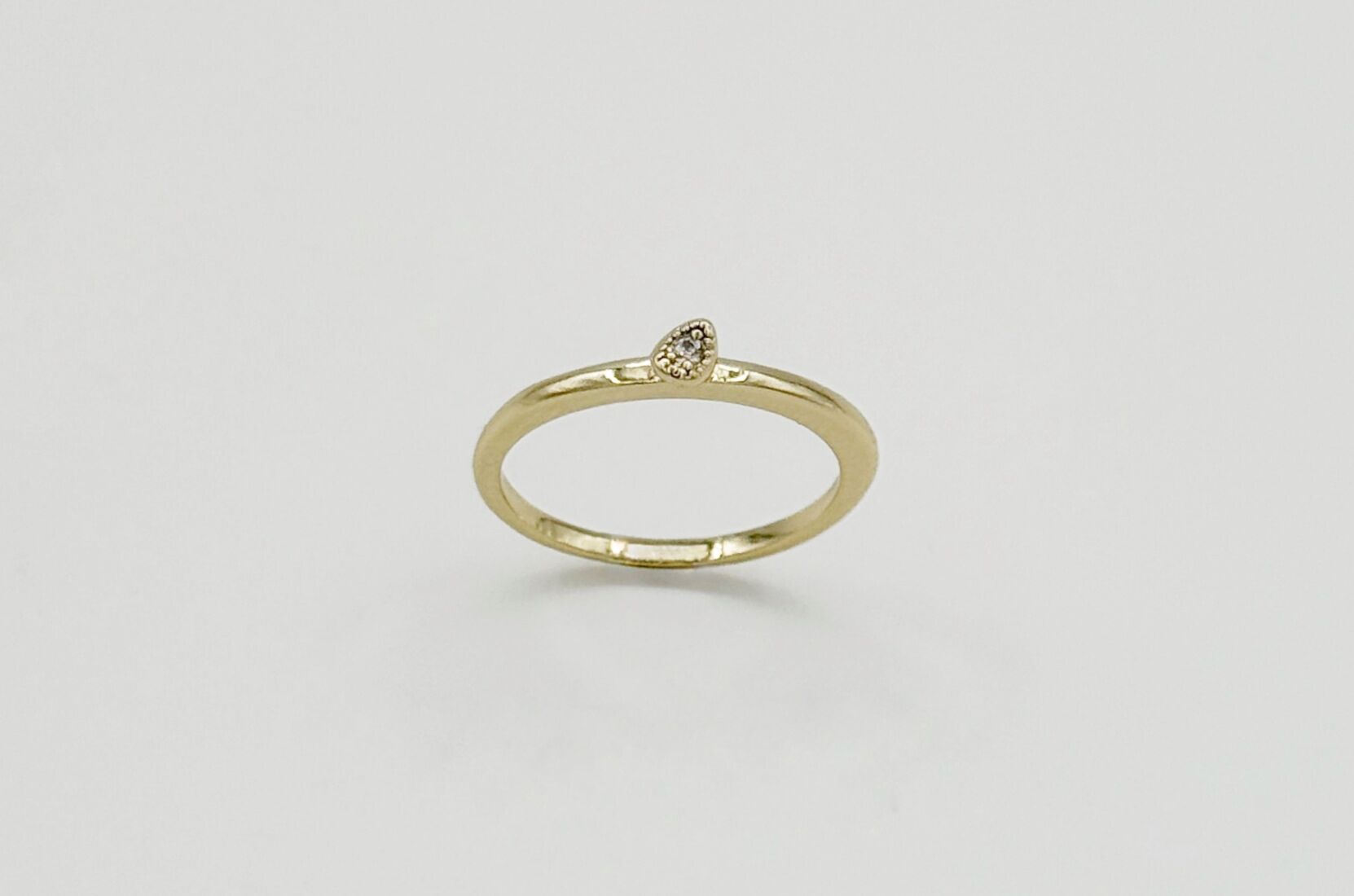 14K Gold Plated Mini Baisse Yüzük