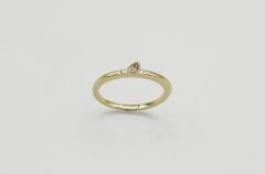 14K Gold Plated Mini Baisse Yüzük