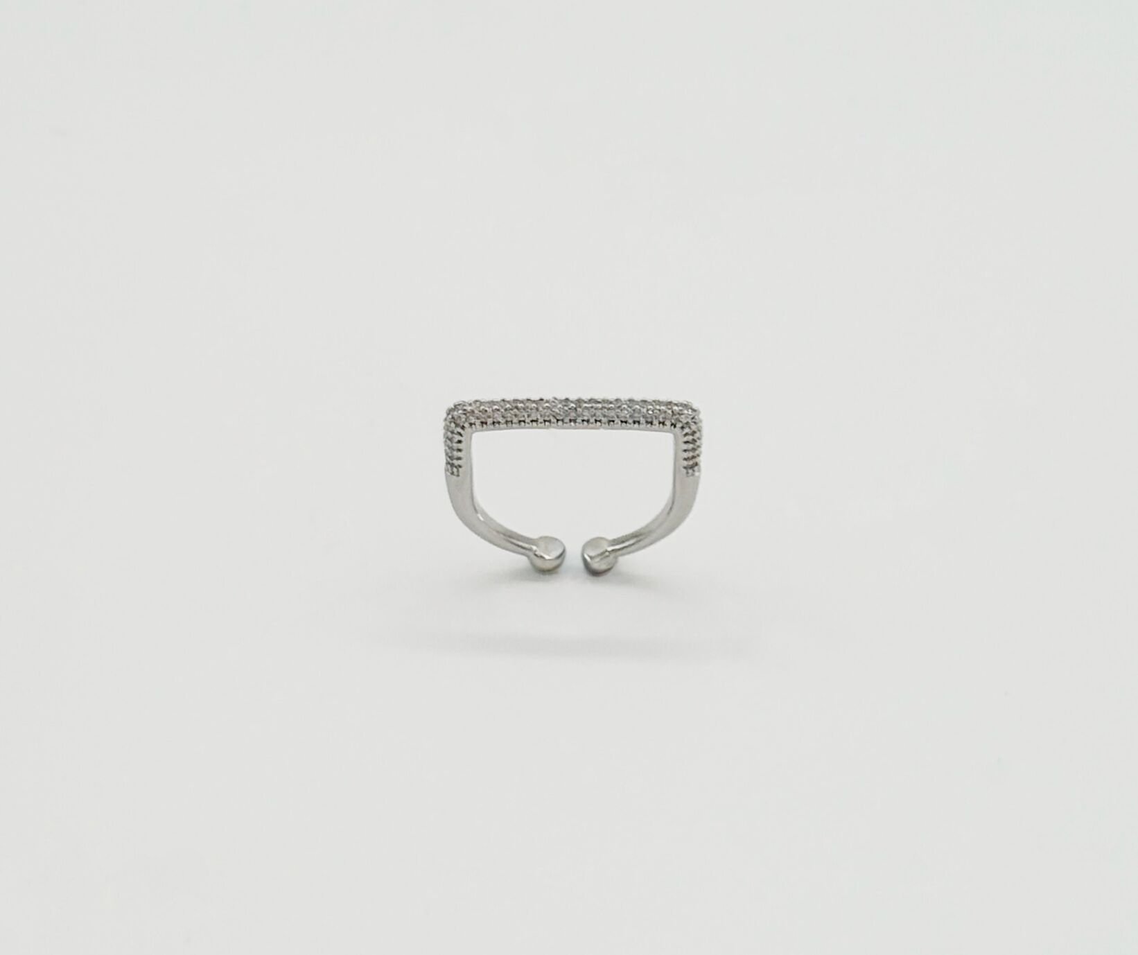 White Gold Plated Madrid Yüzük