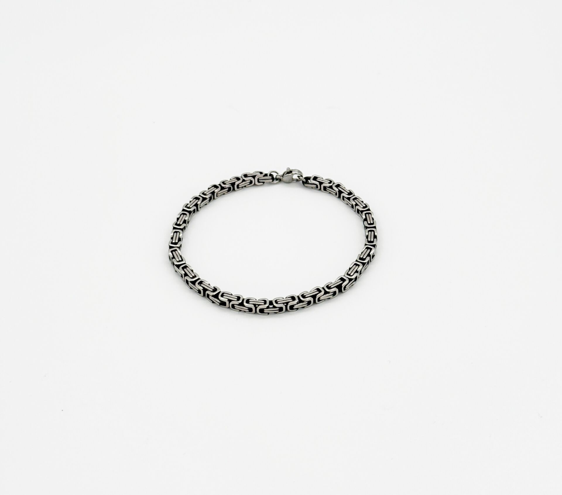 Etnik Stil Çelik Erkek Kral Zincir Bileklik