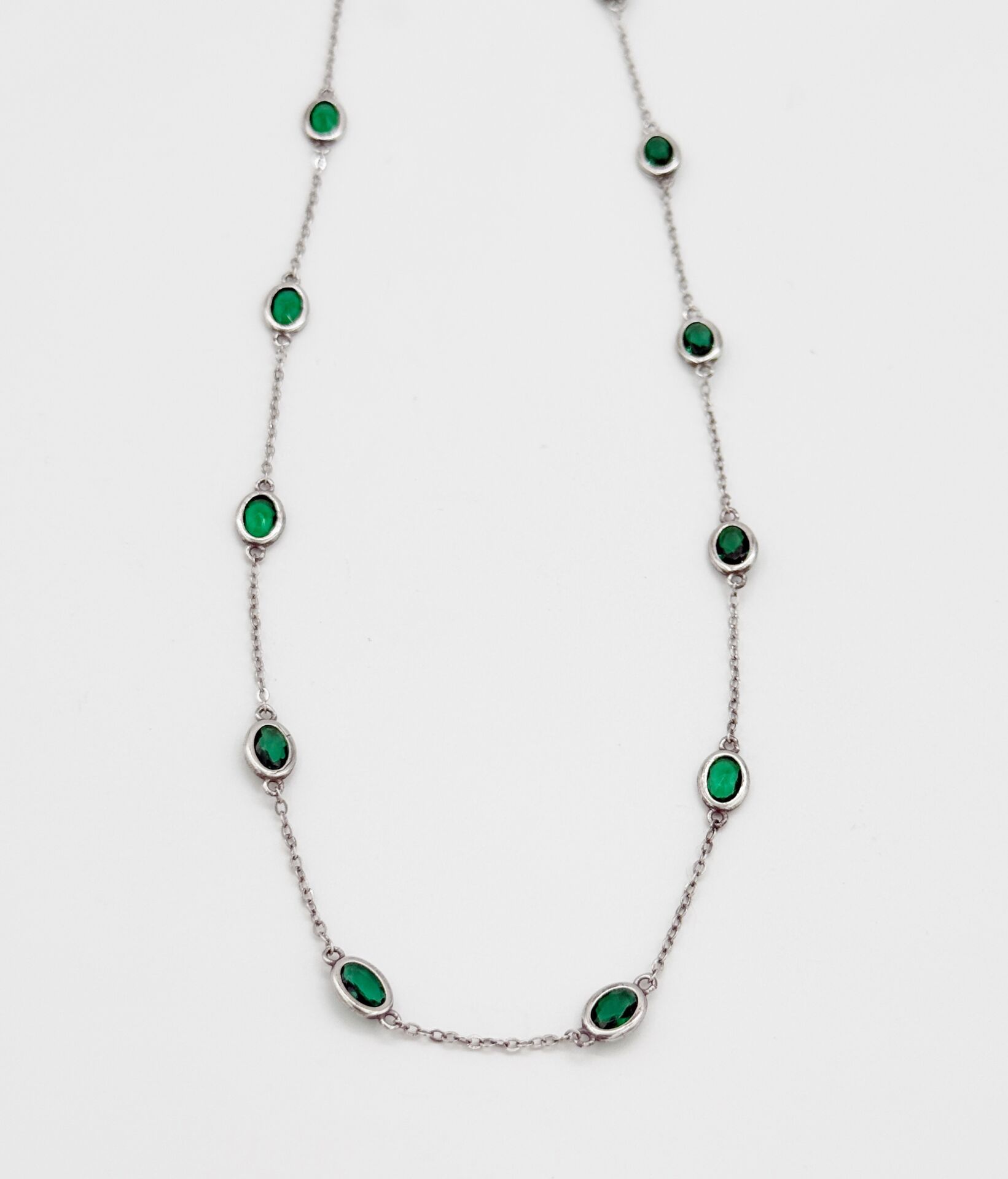 925 SİLVER GRASSY ELEGANCE KOLYE