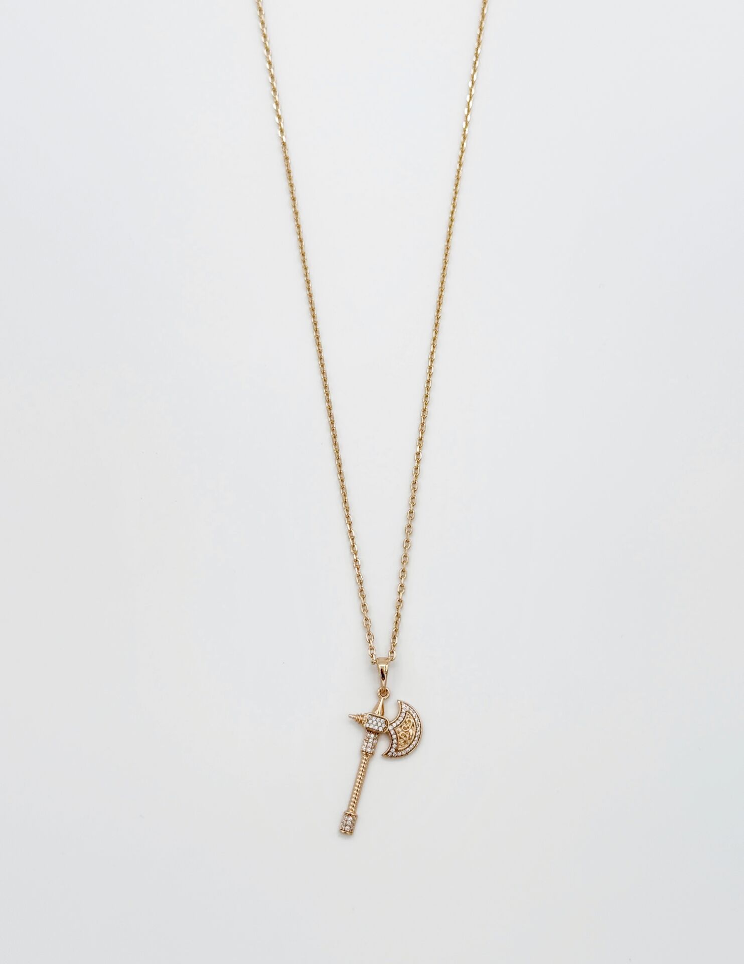 18K Rose Gold Plated Balta Kolye