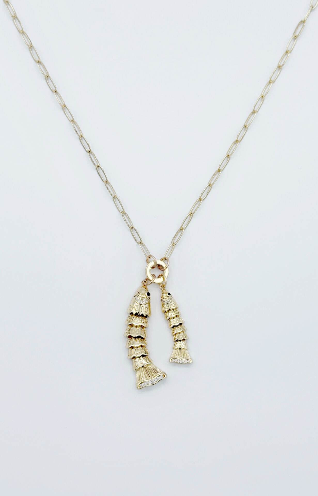 14K Gold Plated Lucky Fish Kolye