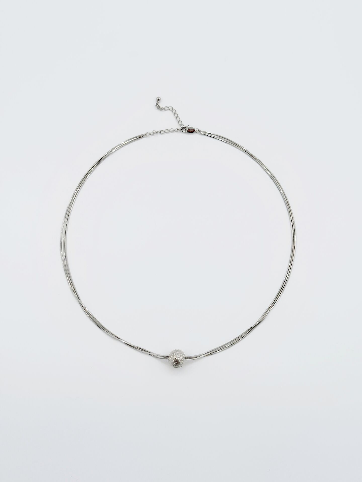 White Gold Plated Roles Kolye