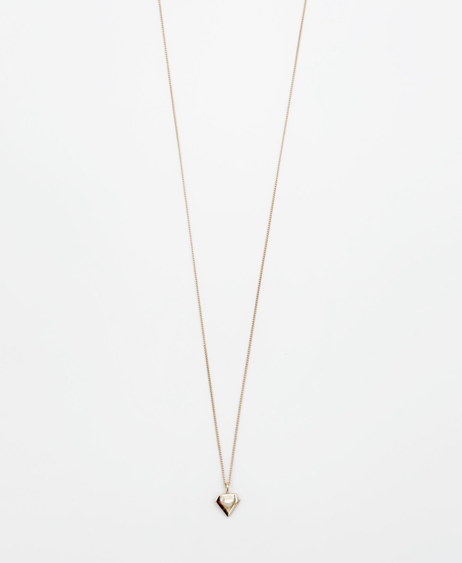 18K Rose Gold Mini Diamond Kolye