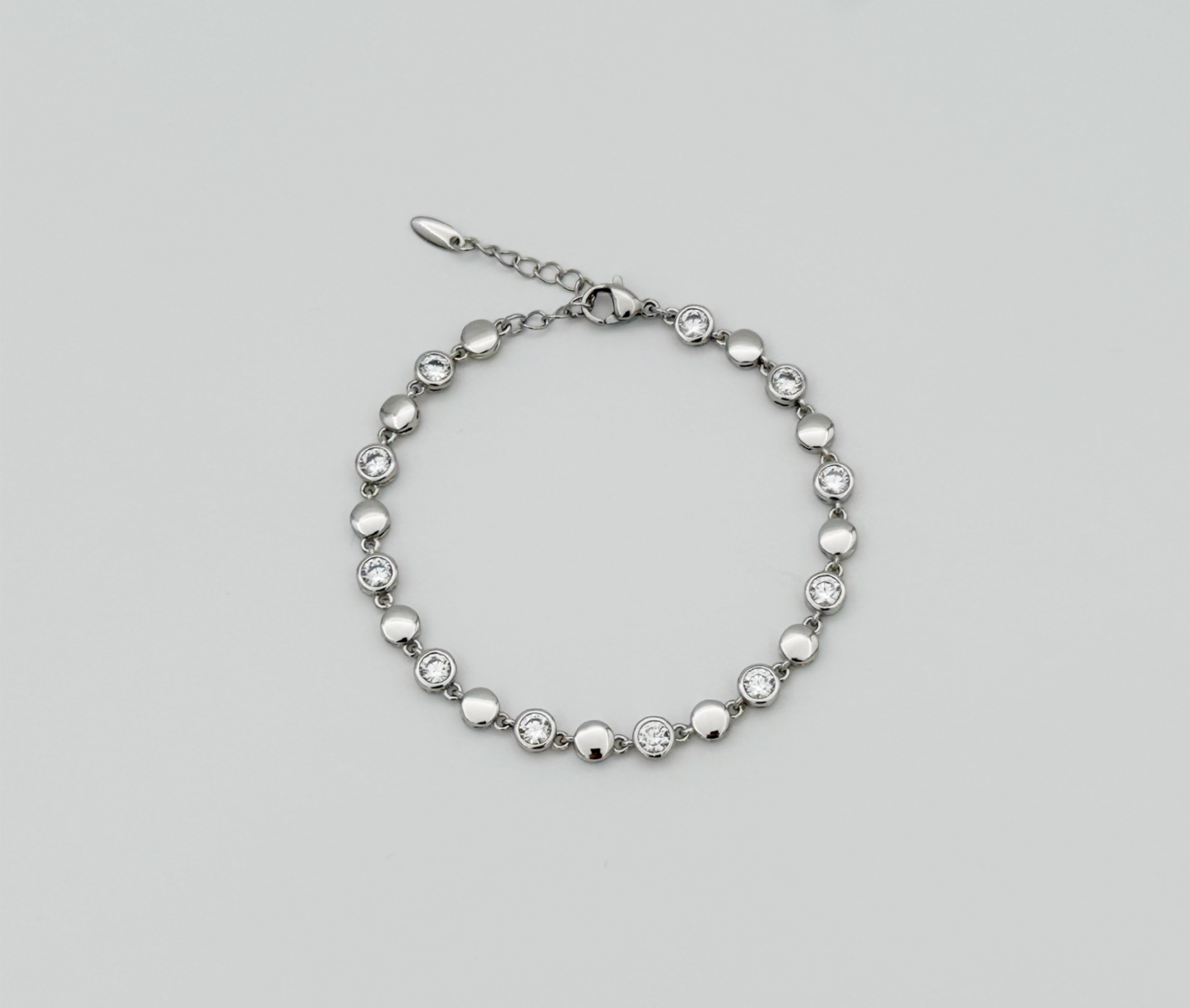 White Gold Plated  Essenza Linea Bileklik