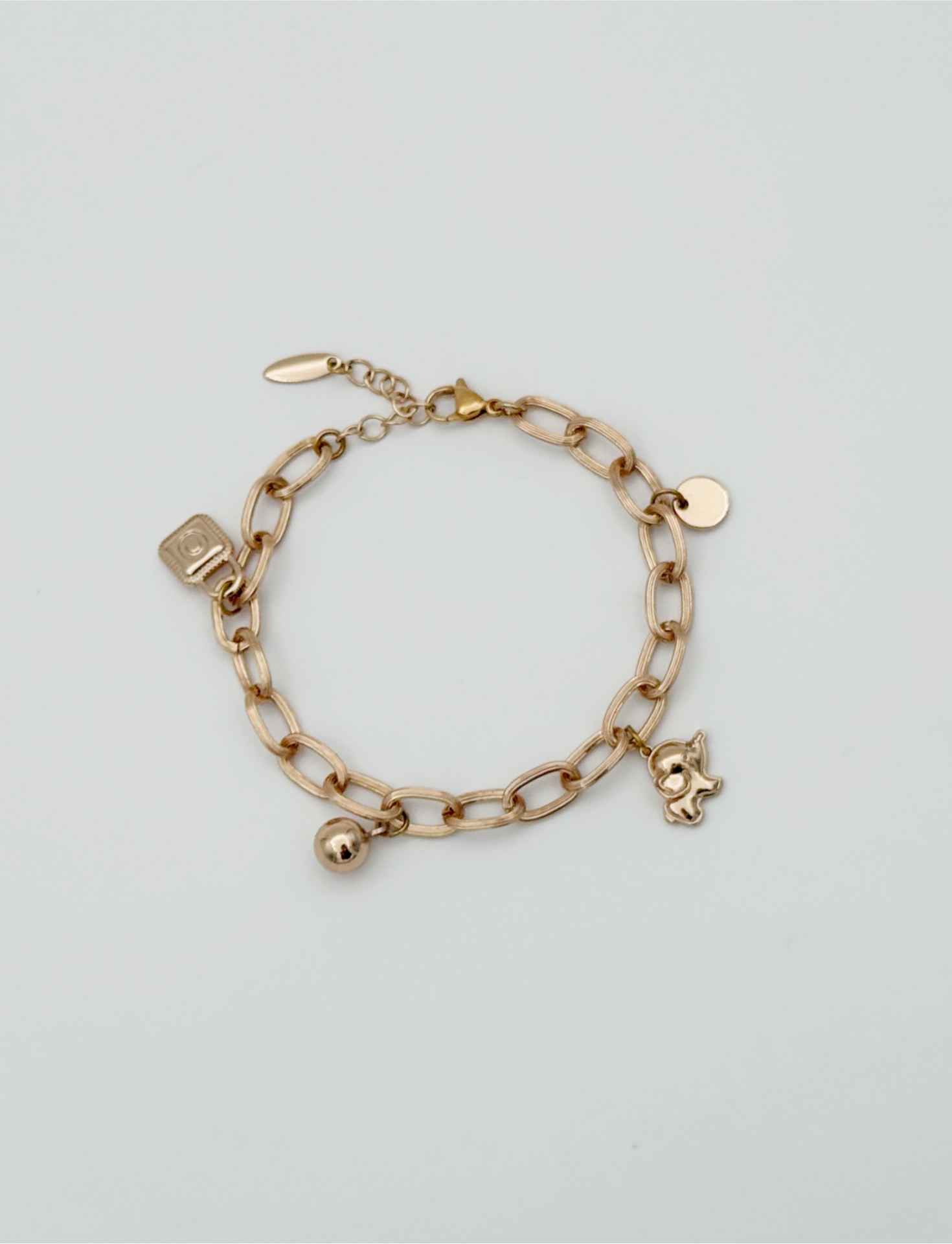 18K Rose Gold Plated Lucky Elephant Bileklik