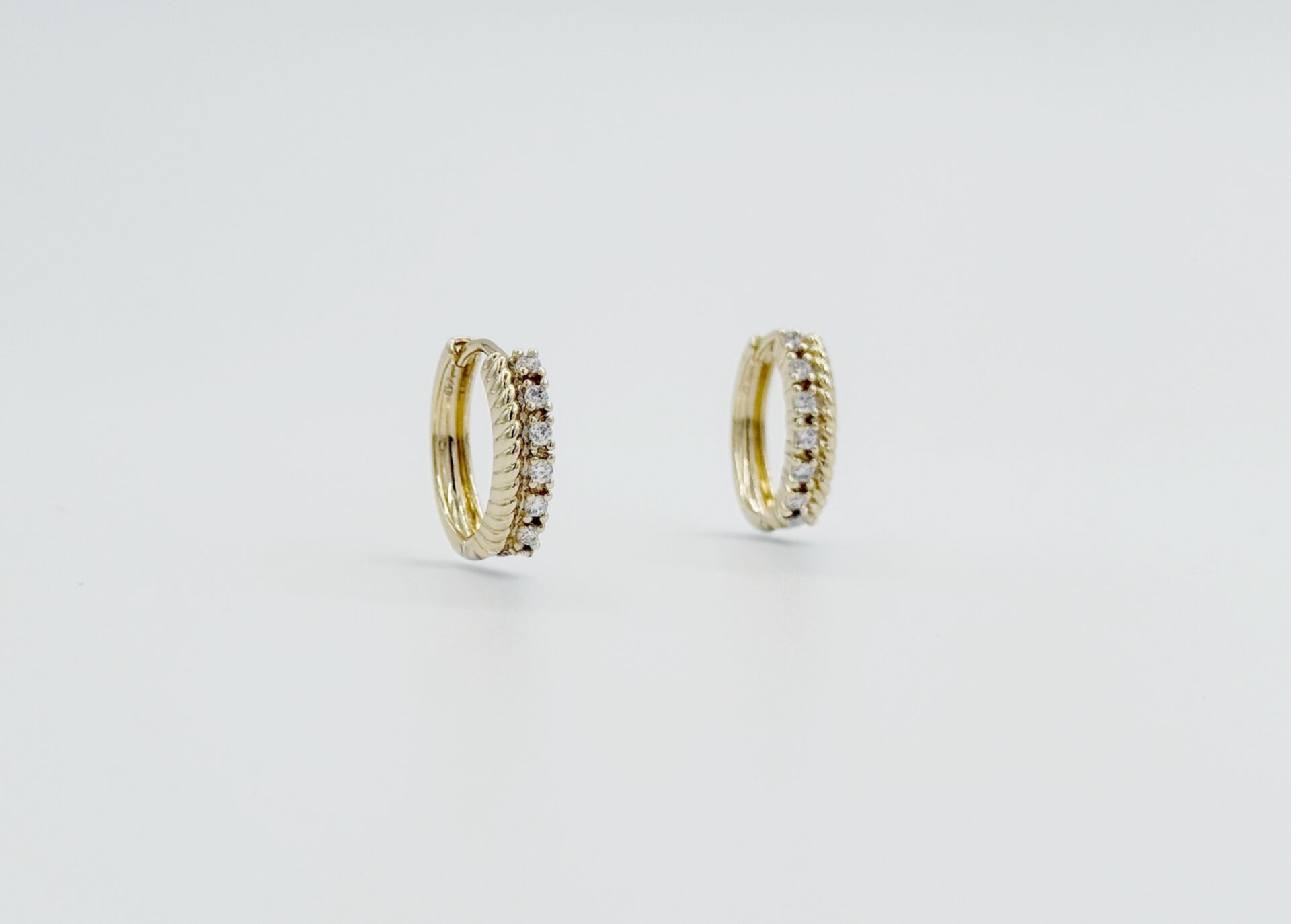 14K Gold Plated Lumina Hoop Küpe