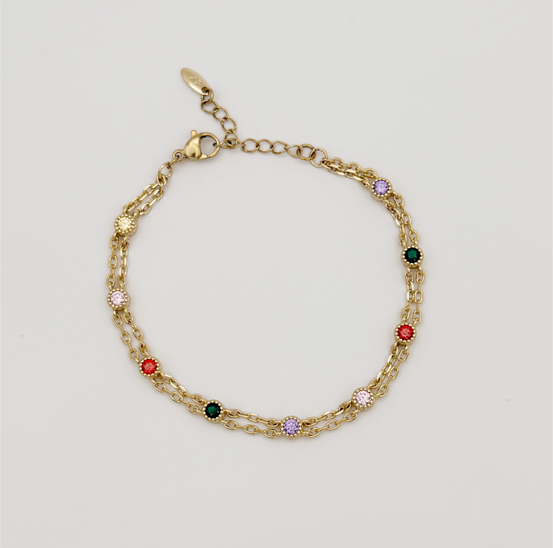 14K Gold Plated Colorful Bileklik