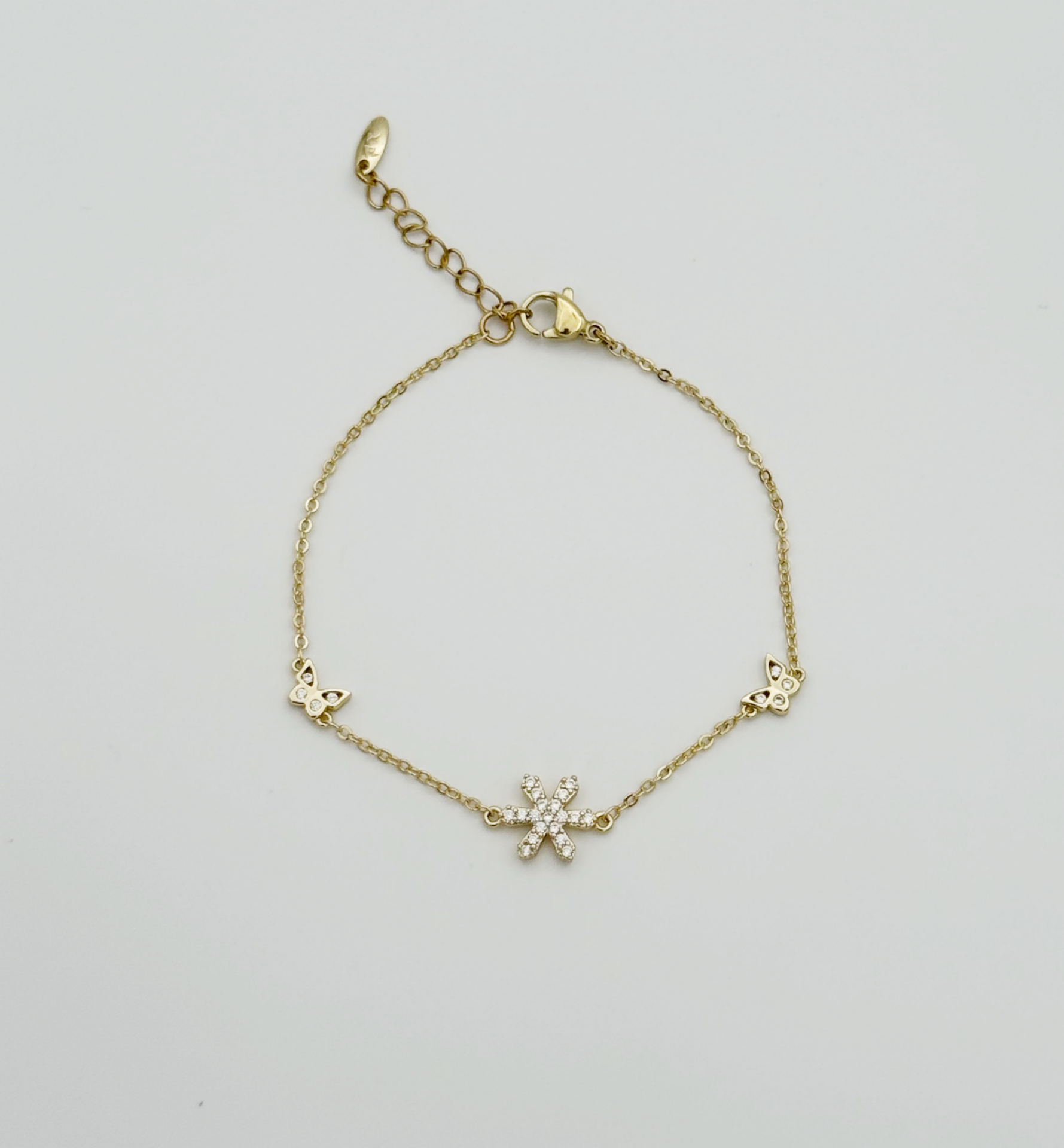 14K Gold Plated Frozen Bileklik