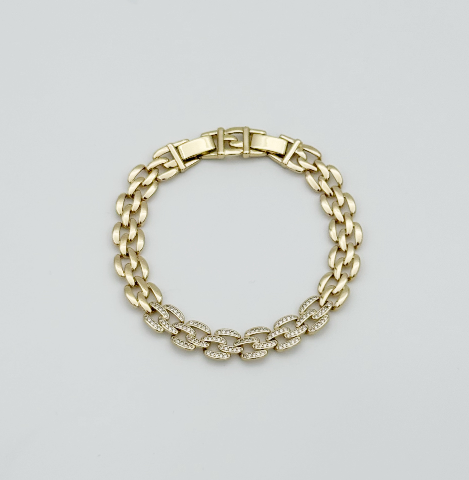 14K Gold Plated Hasır Louren Bileklik