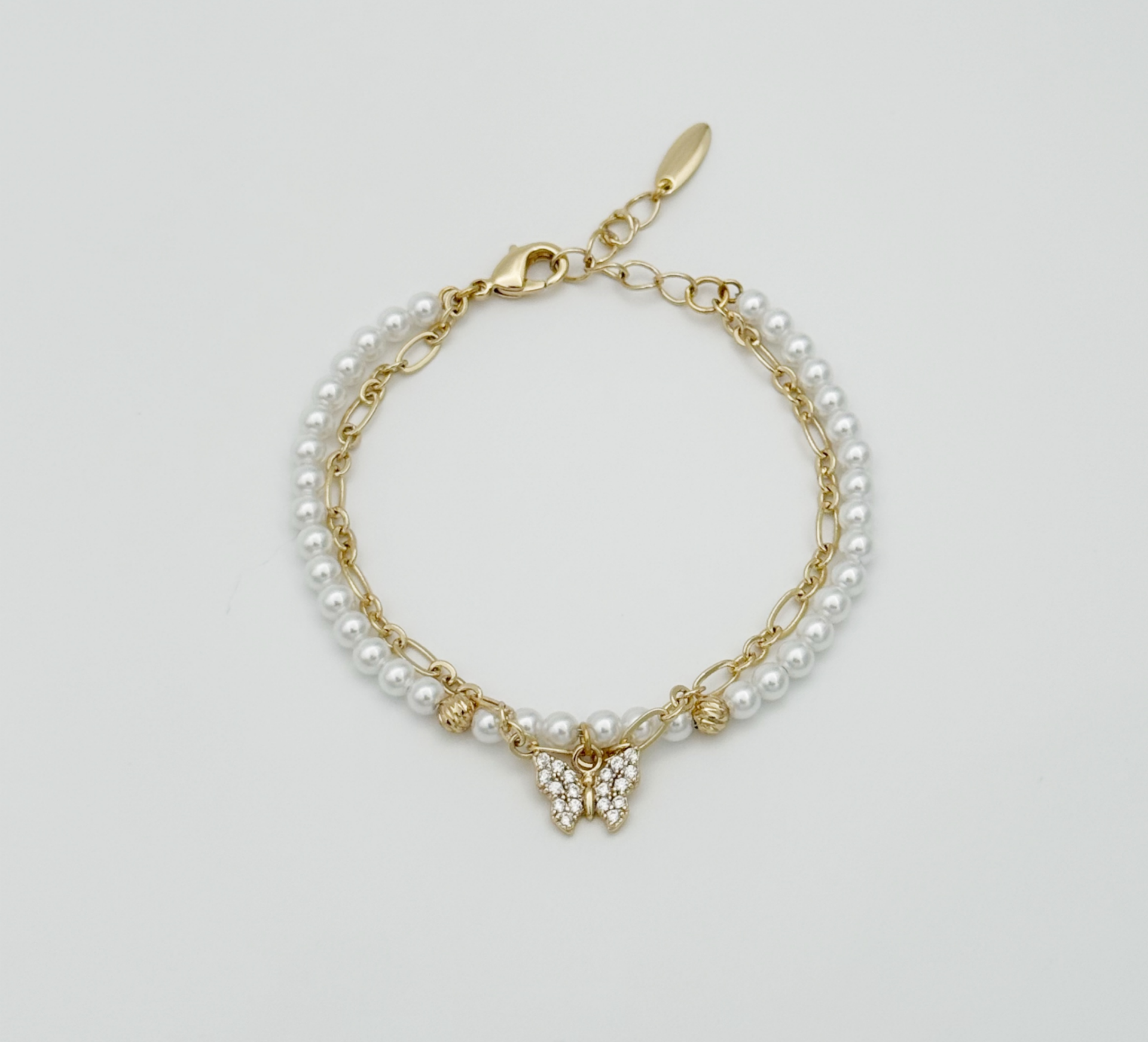 14K Gold Plated Butterflys Dream Bileklik