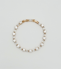 18K Rose Gold Diamond Road Bileklik