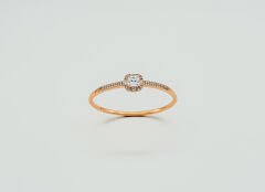 18K Rose Gold Plated Boss Baguette Kelepçe