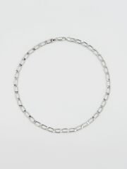 White Gold Plated Rope Kolye