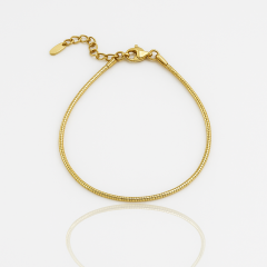 14K Gold Plated İtalian Linna Bileklik