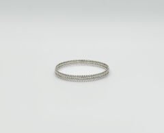 White Gold Plated Lyra Kelepçe