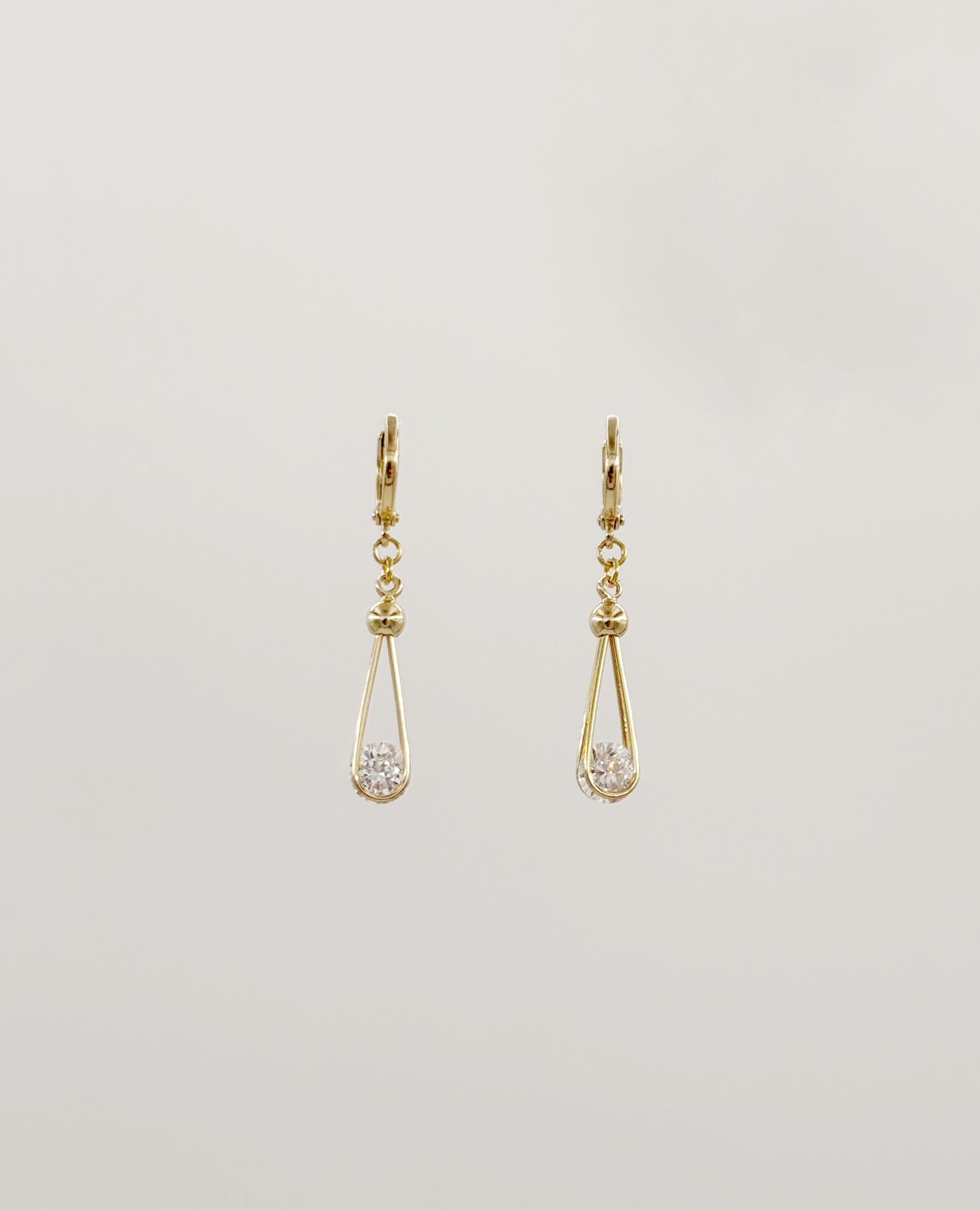 14K Gold Plated Una Drop Küpe