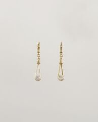 14K Gold Plated Una Drop Küpe