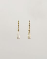 14K Gold Plated Una Drop Küpe