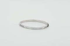 White Gold Plated Luna Pearl Kelepçe