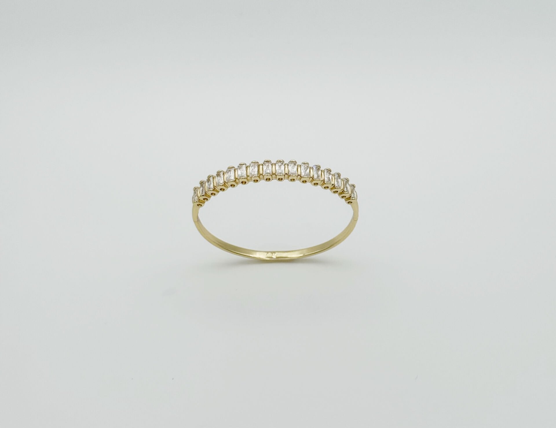 14K Gold Plated İnfinite Baget Kelepçe