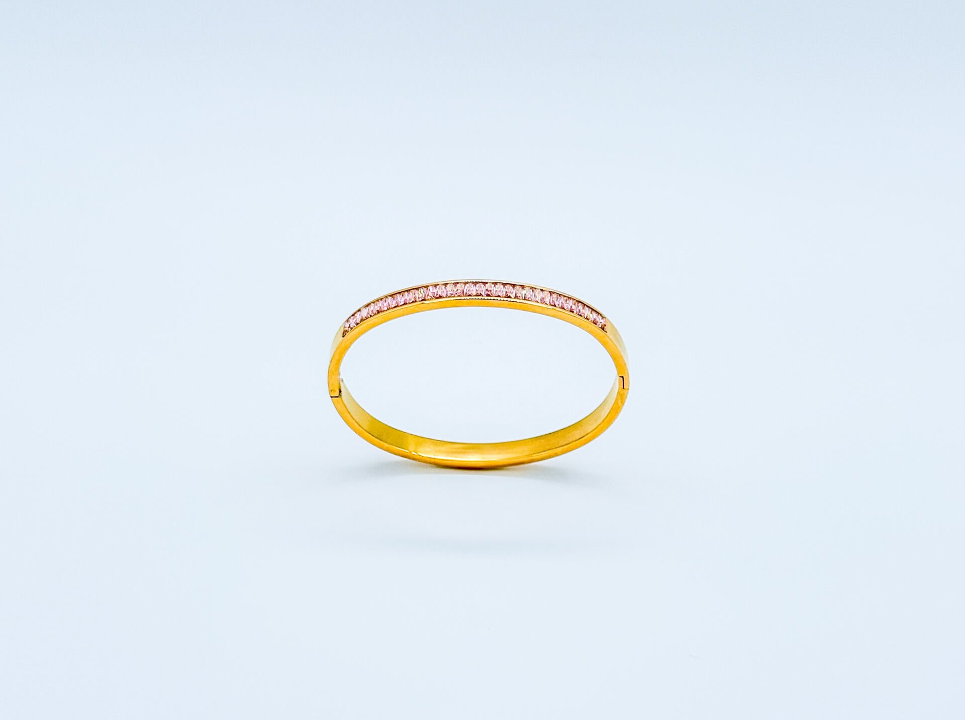 22K Gold Plated Pink Road Kelepçe