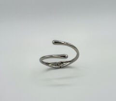 White Gold Plated Paris Kelepçe