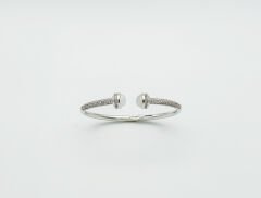 White Gold Plated Nova Kelepçe