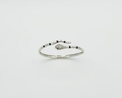 White Gold Plated Magic Snake Kelepçe