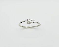 White Gold Plated Magic Snake Kelepçe