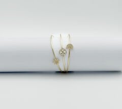 14K Gold Plated Luna Sirius Kelepçe