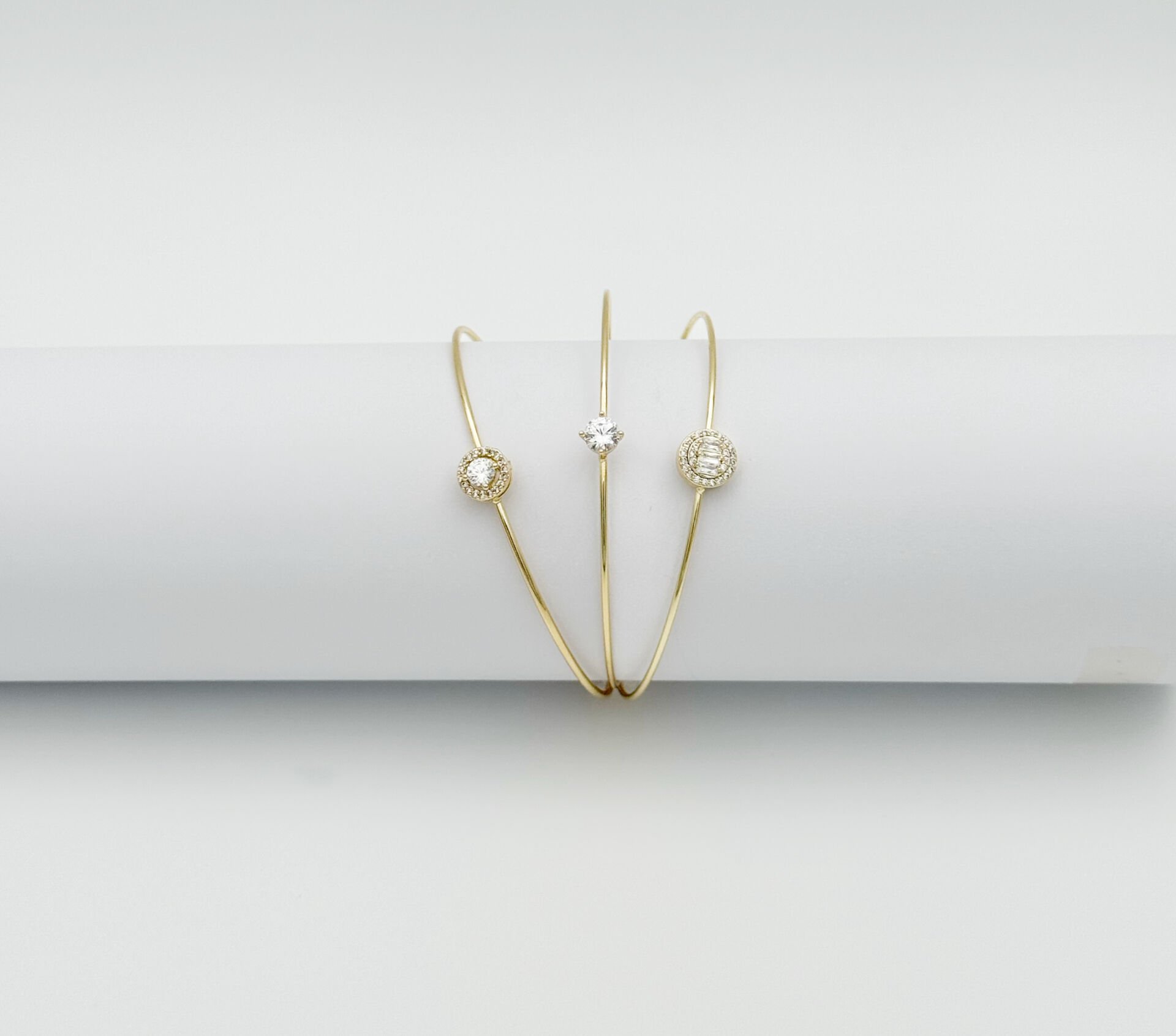 14K Gold Plated Tria Trapez Kelepçe