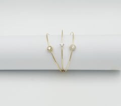 14K Gold Plated Tria Trapez Kelepçe