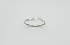 White Gold Plated Bendis Kelepçe