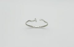 White Gold Plated Bendis Kelepçe