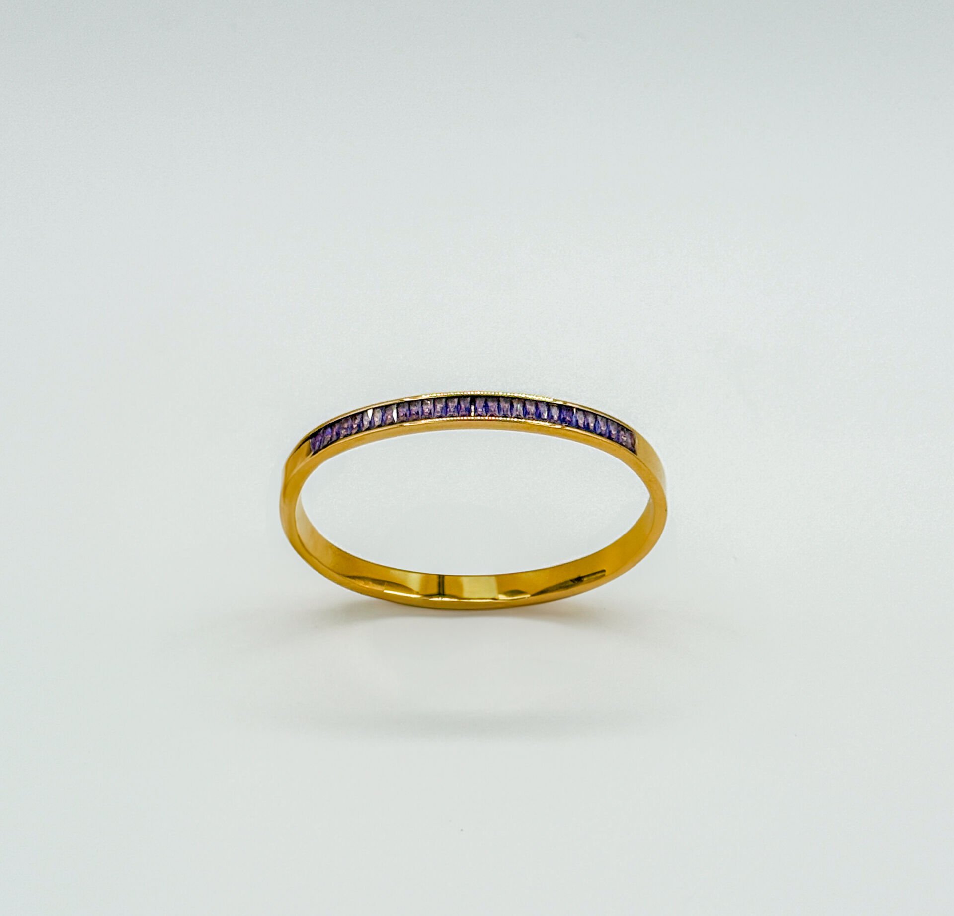 22K Gold Plated Purple Road Kelepçe