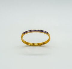 22K Gold Plated Purple Road Kelepçe