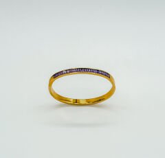 22K Gold Plated Purple Road Kelepçe