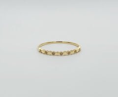 14K Gold Plated Tasarım Mini Hexa Bie Kelepçe