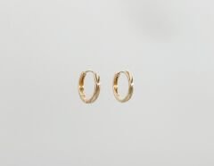 18K Rose Gold Plated Mini Hoop Küpe