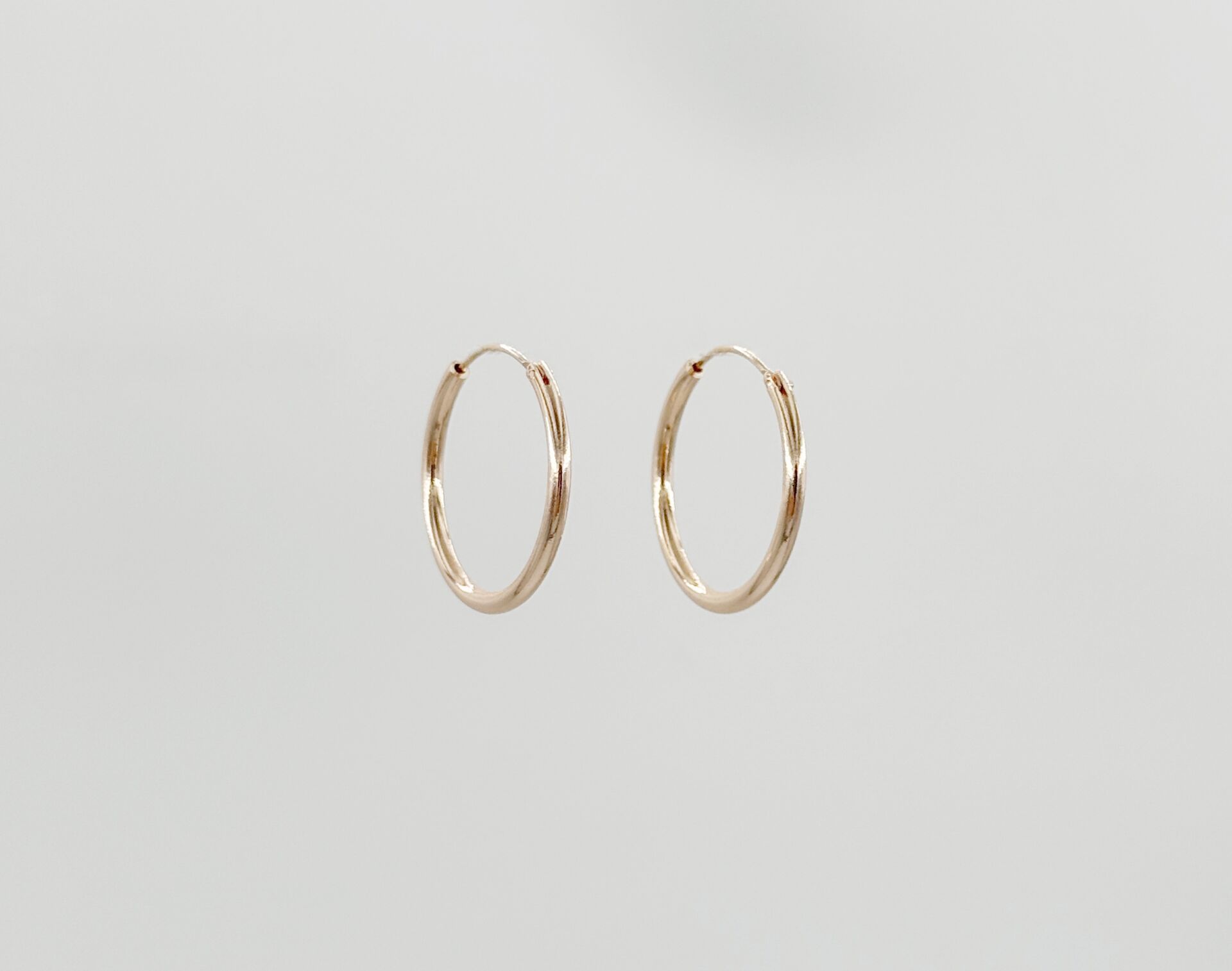 18K Rose Gold Plated Easy Hoop Küpe