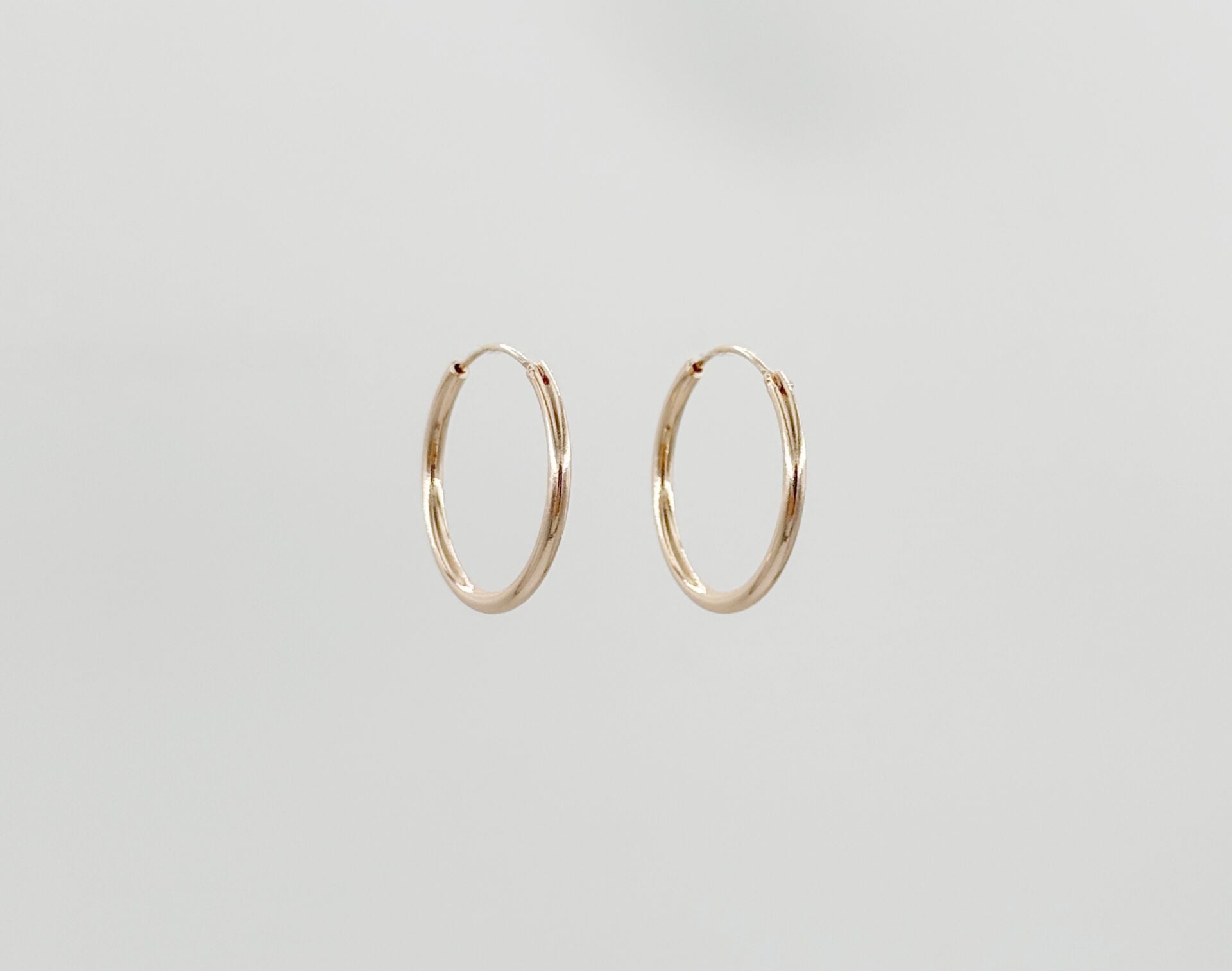 18K Rose Gold Plated Easy Hoop Küpe