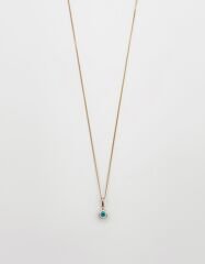 18K Rose Gold Plated Mini Nazar Kolye