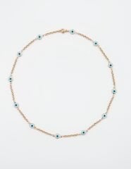 18K Rose Gold Plated Bluite Nazar Kolye