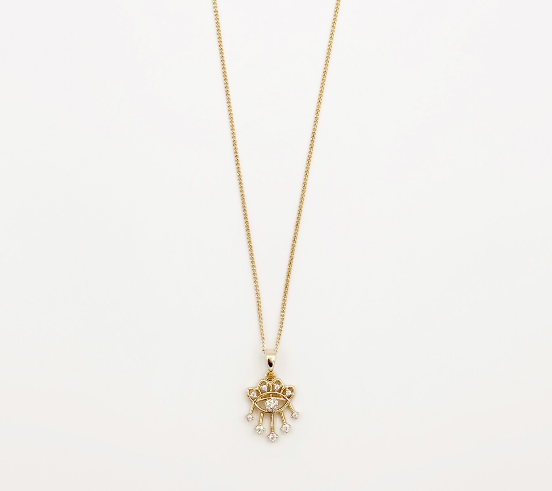 14K Gold Plated Mini Prime Eye Kolye