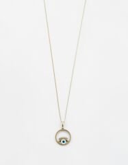 14K Gold Plated Göz Kolye